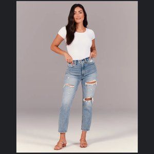 Abercrombie Curve Love HighRise Straight Jeans 28L